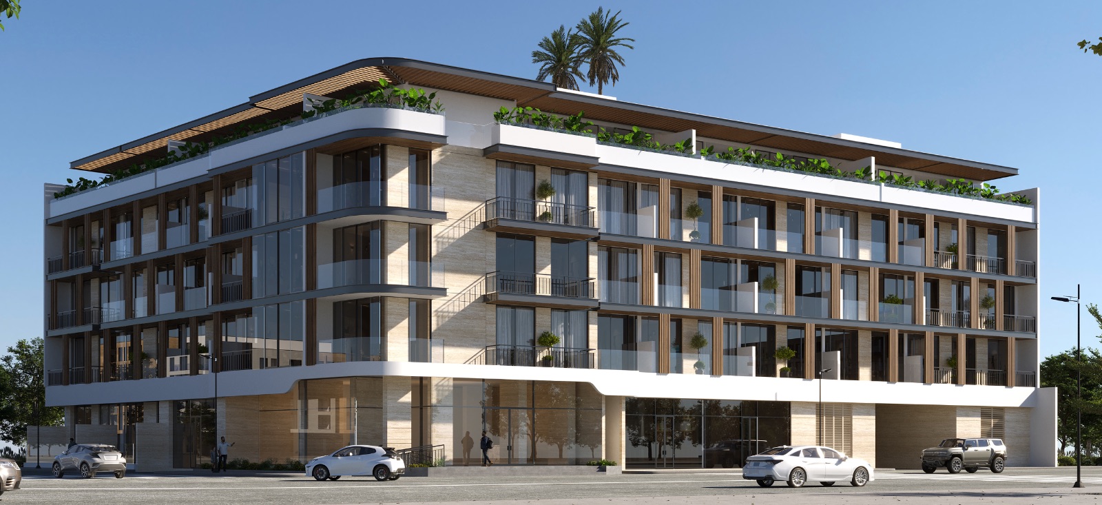 B+G+4+R Residential Building